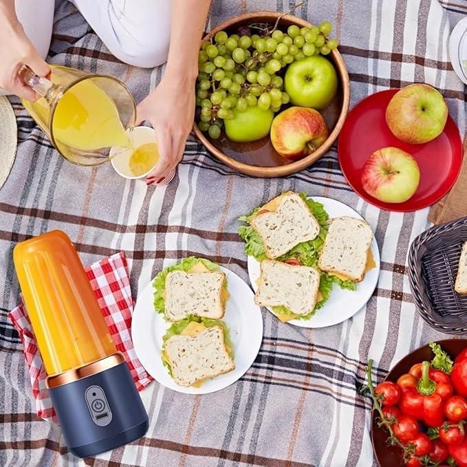 Portable Blender for Smoothies & Juices – USB Rechargeable, Travel-Friendly Juicer