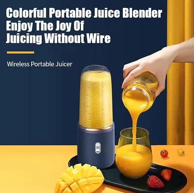 Portable Blender for Smoothies & Juices – USB Rechargeable, Travel-Friendly Juicer