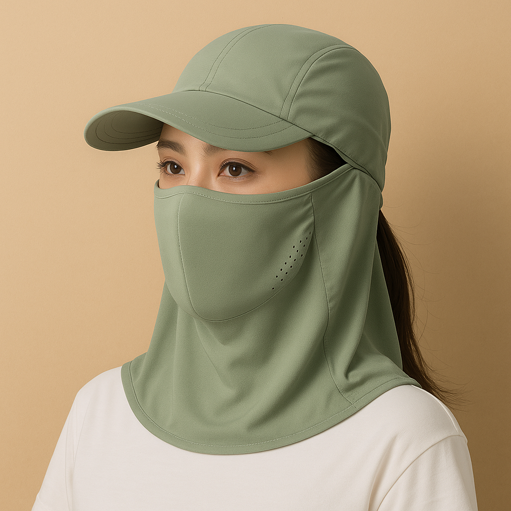 Summer Sun Protection Women Cap Mask
